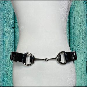 VIA Spiga black leather belt VS9499